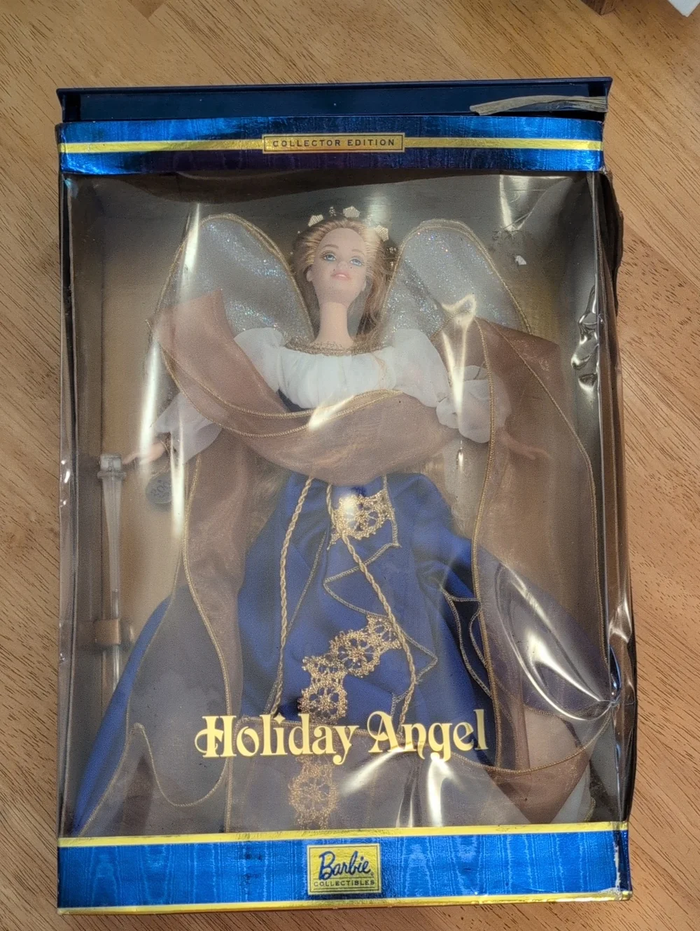 Barbie Holiday Angel Doll - Blue and Gold